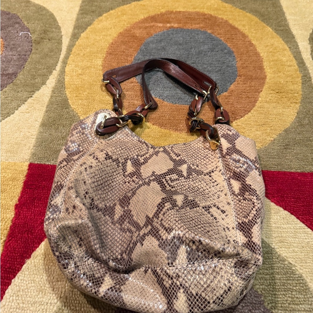Michael Kors Python Snakeskin Embossed Leather Sh… - image 5